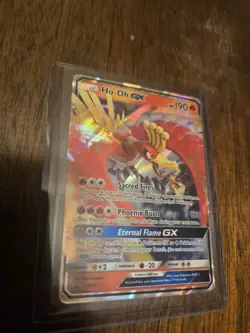 Pokemon Ho-Oh Gx SM57 Sun & Moon Black Star Promo Card Holo - Image 1