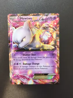 Pokemon Mewtwo EX Holo Black Star Promo Card XY107 XY NM/M - Image 1