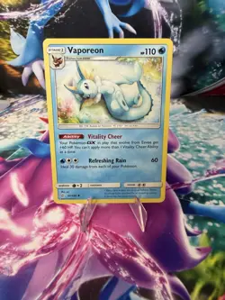 Vaporeon 42/236 Uncommon SM - Cosmic Eclipse Pokemon Card - Image 1