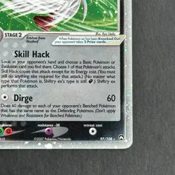 Shiftry ex 97/108 EX Power Keepers Holo Rare Pokemon Card - Image 4