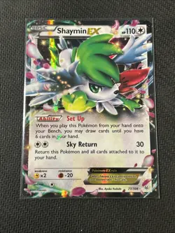 Pokemon TCG Shaymin EX Card 77/108 - Image 1