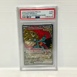 PSA 9 Roaring Moon EX 162/131 - Prismatic Evolutions - Graded Pokemon Card - Image 1