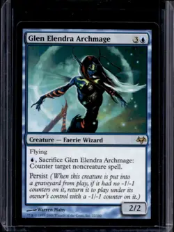 2008 Magic MTG Eventide Glen Elendra Archmage #22 - Image 1