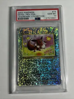 PSA 10 Eevee Reverse Holo 74/110 Legendary Collect. Pokemon 2002 - Image 1