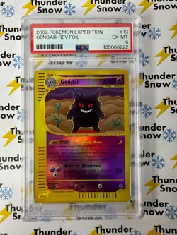 Gengar Reverse Foil #13 2002 Pokemon Expedition PSA 6 - Image 1