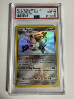 2019 Pokemon Sun and Moon Hidden Fates Magnezone Shiny Vault #SV29 PSA 10 - Image 1