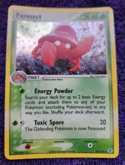 Parasect 43/112 FireRed & LeafGreen Reverse Holo Pokemon *NICE* - Image 1
