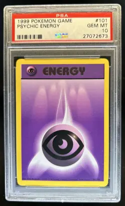 1999 Pokemon Unlimited Psychic Energy #101/102 PSA 10 GEM MINT - Image 1