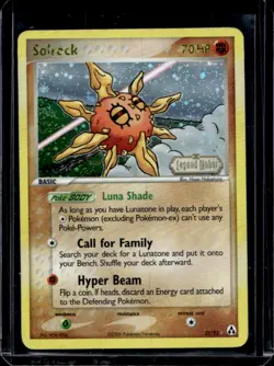 2006 Pokemon EX Legend Maker Solrock Reverse Holo #25/92 - Image 1