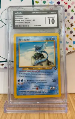 CGC 10 GEM MINT Articuno #48 Black Star Promo - 2002 WotC Pokemon TCG - Image 1