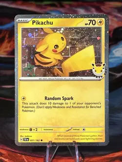 Pokemon Day 30th Anniversary - Pikachu 051 /162 Stamped 2026 Promo NM/M - Image 1