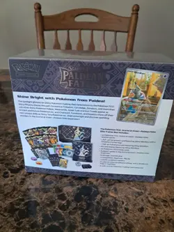 Pokemon TCG Paldean Fates POKEMON CENTER Exclusive Elite Trainer Box Sealed - Image 4