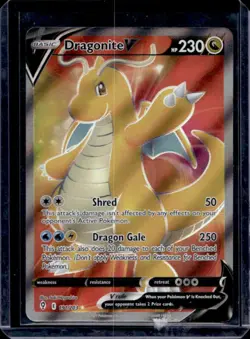2021 Pokemon SWSH Evolving Skies Dragonite V #191/203 - Image 1