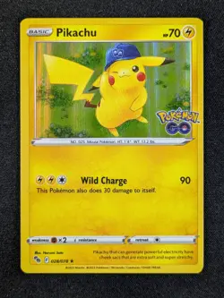 2022 Pokemon PIKACHU #028/078 Pokemon GO Unlimited Holo Rare English - Image 1