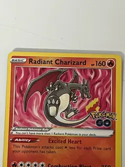 Radiant Charizard 011/078 Pokemon GO Radiant Rare Holo Ability - Image 2