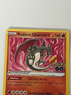 Radiant Charizard 011/078 Pokemon GO Radiant Rare Holo Ability - Image 3