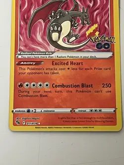 Radiant Charizard 011/078 Pokemon GO Radiant Rare Holo Ability - Image 4