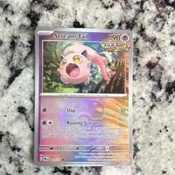 Pokemon Scream Tail 042/131 Prismatic Evolutions Master Ball Holo Uncommon 90 HP - Image 1