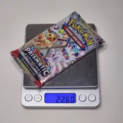 22.60g HEAVY! Prismatic Evolutions Pokemon Factory Sealed Booster Pack - Image 1