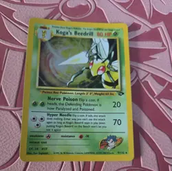 Vintage 1998 Wotc Pokemon | Koga's Beedrill 9/132 | Gym Challenge Holofoil NM/LP - Image 1