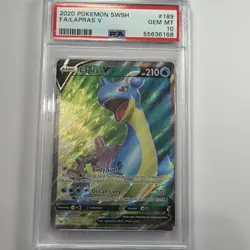 Pokemon Lapras V Full Art 189/202 Sword & Shield Ultra Rare PSA 10 Holo - Image 1