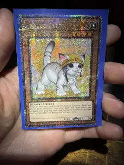 Rescue Cat RA02-EN001 Alternate Art Quarter Century Secret Rare Yugioh! NM - Image 1