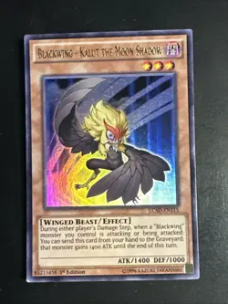 Yugioh Blackwing - Kalut the Moon Shadow LC5D-EN115 Ultra Rare 1st Ed NM - Image 1