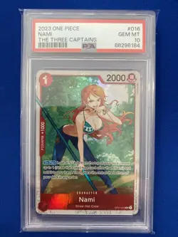 2023 ONE PIECE ULTRA DECK ST10 THE THREE CAPTAINS OP01 #016 NAMI PSA 10 GEM MINT - Image 1