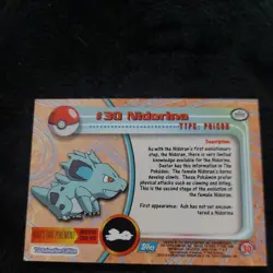 Topps Pokemon Nidorina #30 TV Animation Edition Non Foil Card - Red Logo - NM - Image 2