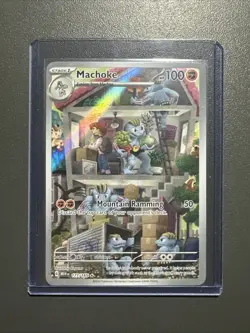 Machoke 177/165 - 2023 Scarlet & Violet 151 Illustration Rare Pokemon Card (NM) - Image 1