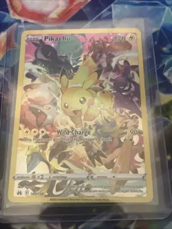 Pokemon TCG Pikachu Crown Zenith Holo Card 160/159 NM/M Secret Rare - Image 1