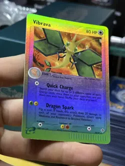 Vibrava 22/97 EX Dragon 2003 Reverse Rare Holo e-Series Pokemon Card TCG - Image 5