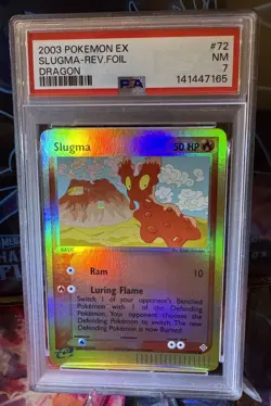Slugma 72/97 PSA 7 NM Reverse Holo Ex Dragon Pokemon Card 🔥🔥 - Image 1