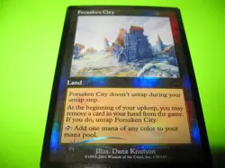 Forsaken City FOIL Planeshift PLD Land Rare MAGIC MTG CARD - Image 1