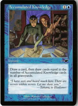 Accumulated Knowledge 26 Common Nemesis LP MTG - Image 1