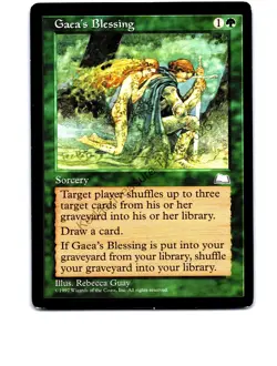 Gaea's Blessing Green Weatherlight Uncommon LP Ex/Ex+ - Image 1