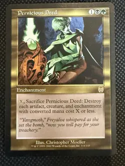 Pernicious Deed Apocalypse Mtg Rare Gold Enchantment Magic the Gathering - Image 1