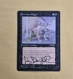 Unplayed Signed MTG Krovikan Plague NM Magic Liz Danforth Edh Cube Vintage - Image 1