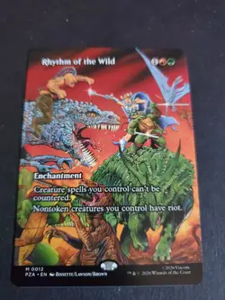 Rhythm of the Wild (Borderless) Teenage Mutant Ninja Turtles MTG TMT TMNT NM - Image 1