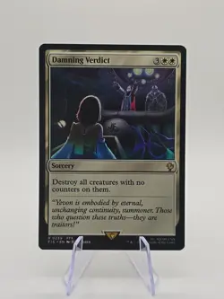 NM Damning Verdict, MTG, Final Fantasy Commander, Magic the Gathering, 239 - Image 1