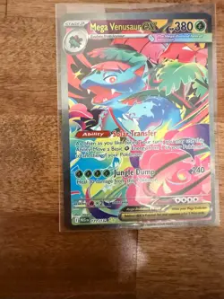 Pokemon 2025 Mega Evolution - Mega Venusaur EX 177/132 Secret Illustration Rare - Image 4