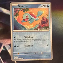 Squirtle 007/165 Pokemon Center Stamped Promo Holo 151 Pokemon - Image 1