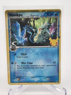 Pokemon Card TCG - Mimikyu Delta Species SWSH136 Promo Celebrations Near Mint - Image 1