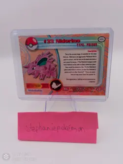 Pokemon Nidorino #33 Topps Tv Animation Edition RED LOGO Mint Pack Fresh - Image 3