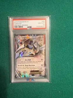 Pokemon Lugia EX 68/98 XY Ancient Origins 2015 Ultra Rare PSA 10 Gem Mint - Image 1