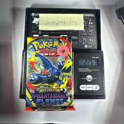 22.63g Mega Evolution Phantasmal Flames Pokemon Booster Pack - Sealed - Image 1