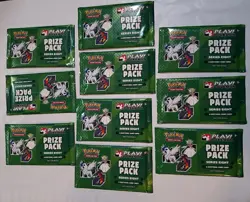 Play! Pokemon Prize Pack Series 8 Booster Packs, Lot Of 10 - Factory Sealed New - Image 1