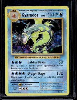 2016 Pokemon XY Evolutions Gyarados Holo #34/108 - Image 1