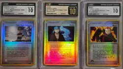 Pokemon Team Magma vs Aqua Trainer Trio CGC 10 / Pristine Archie 2004 - Image 1