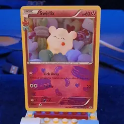 Pokemon Swirlix Basic Reverse Holo Uncommon RC19/32 Generations English - Image 1